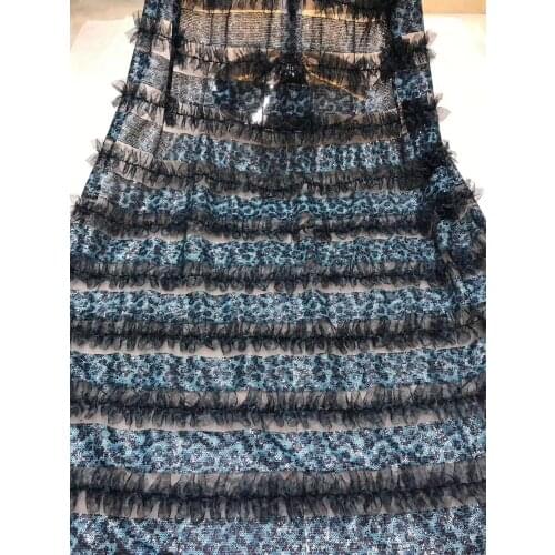 New arrival embroidered lace fabric french lace fabric SYJ-9589 with super quality