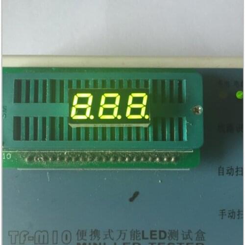 100pc Common anode/Common cathode 0.28 inch digital tube 3 bit digital tube 0.28inches best digital tube Yellow-Green