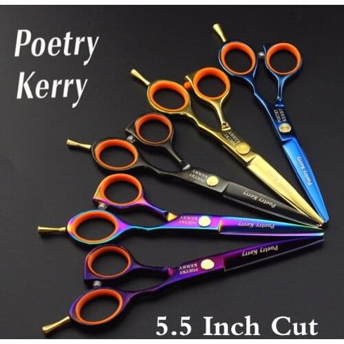 5.5 inch Hairdressing Scissors Hair Cutting Scissors Set Barber Shears High Quality Salon multiple colourFY hair care & styling