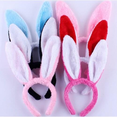 Easter Adult Children Cute and Comfortable Hairband Rabbit Ear Headband Dress Costume Bunny Ear Hairband Hair Accessories
