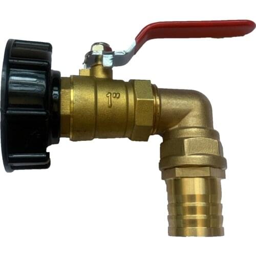 1000 Liter IBC Tank Adapter to 1" Lever Brass Garden Tap Valve Tap Outlets Fitting Replacement