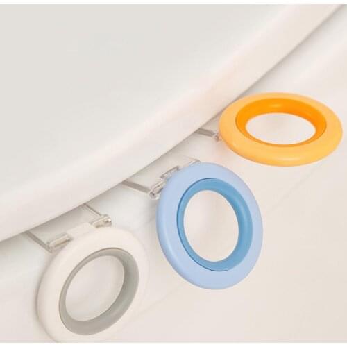 Toilet Cover Lifter Self-adhesive Good Load Capacity ABS Toilet Seat Lifting Device Supplies for Home