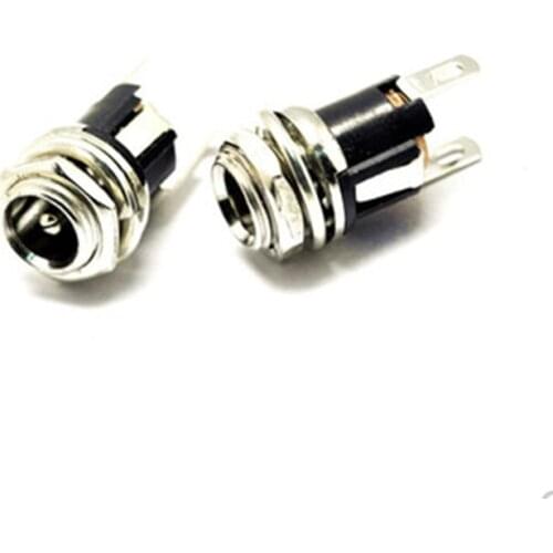 DC-025M socket 5.5-2.1mm DC power socket with nuts