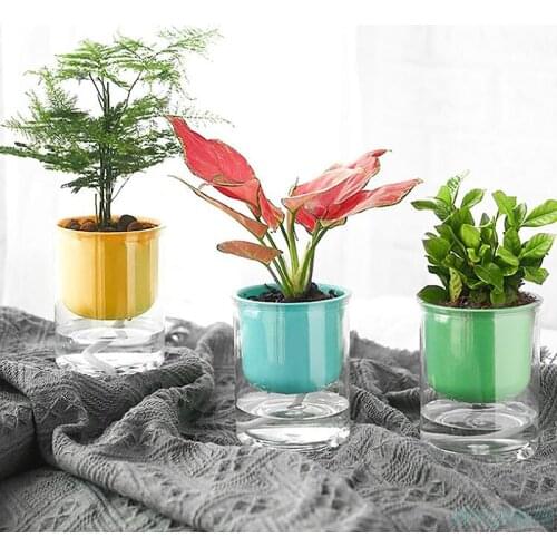 Eco-friendly Colourful Resin Plant Flower Pot Garden Home Office Decor FlowerPot
