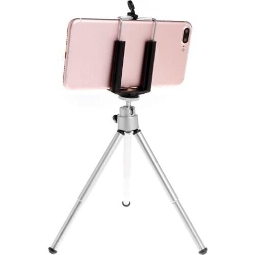 Tripod Stand With Clip Rotary Aluminium Alloy Holder For Phone Laser Level Digital SLR Camera
