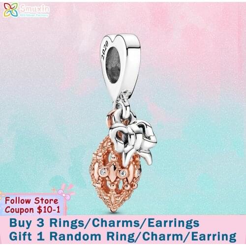 Smuxin 925 Sterling Silver Beads 2020 Limited Edition Holiday Ornament & Charm Gift Set Charms fit Original Pandora Bracelets