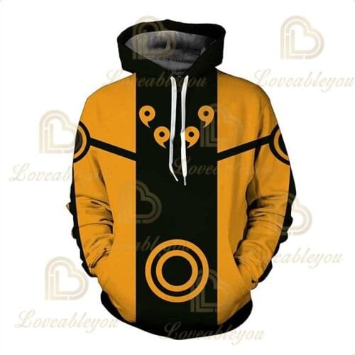 Winter 3D Naruto Hoodies Men/women Fashion Hot Seven Generations of Naruto Streetwear Print Mens Hoodies and Sweatshirt