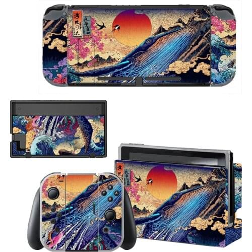 Vinyl Screen Skin Custom Design Protector Stickers for Nintendo Switch NS Console + Controller + Stand Holder Skins