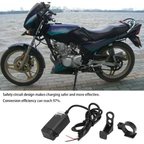 4V Dual USB Motorbike Motorcycle Handlebar Charger Adapter Waterproof Power Supply Socket For Iphone Samsung Huawei