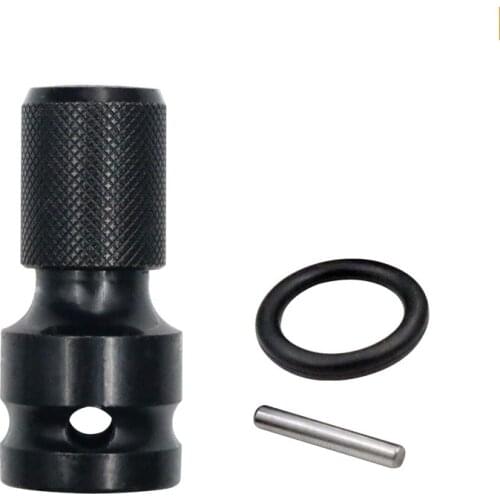 1Set Hex Shank Socket Converter Electric Wrench Conversion Socket Tool 1/2" Square Drive To 1/4" Hex Shank Socket Bits Converter