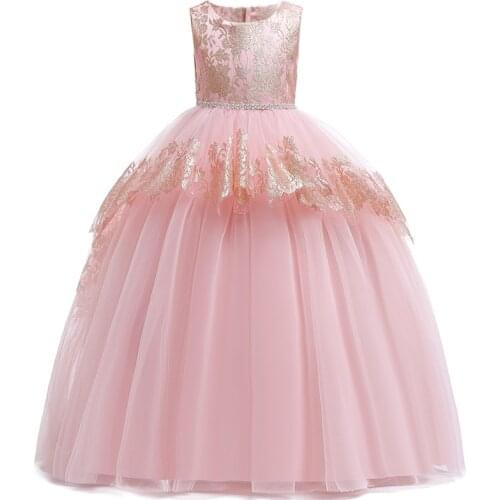 10 Year Tutu Princess Children Birthday Party Prom Long Wedding Bridesmaid Evening Infant Summer Dress Kid Vestido Girls Clothes