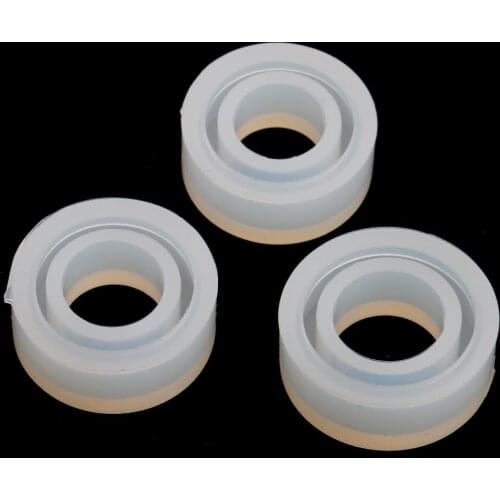 6 Pieces High Quality Durable Silicone Ring Mold Craft DIY Mould Tool Jewelry Making 16mm 17mm 18mm Mixed Sizes