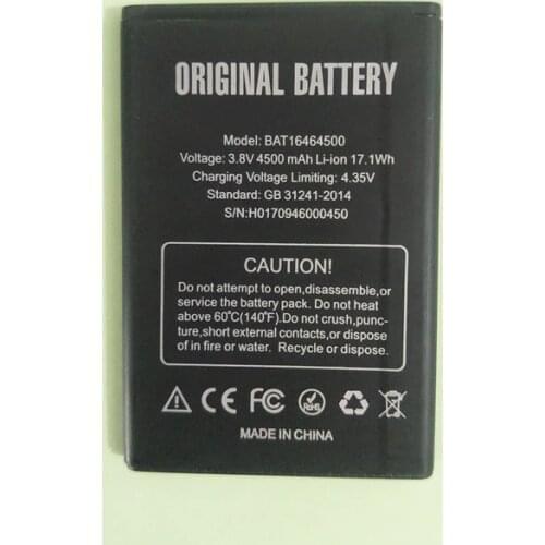 AZK for DOOGEE T5 Battery Replacement BAT16464500 4500mAh Large Capacity Battery for DOOGEE T5 Lite Smart Phone