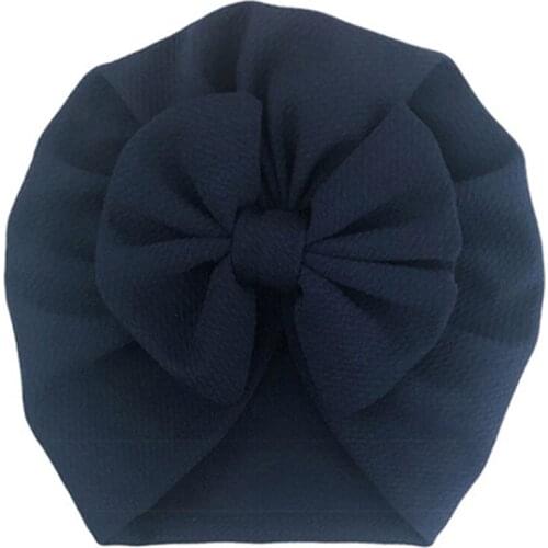 2021 New Topknot Satin Baby Hat Turban Polyester Fabric Newborn Caps Handmade Infant Warm Beanies For Baby Boys Girls