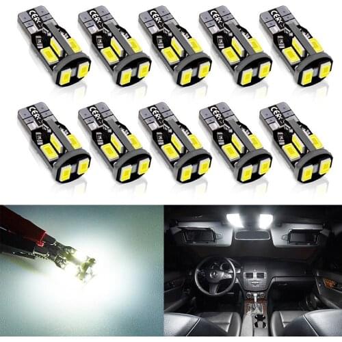 Car 194 LED, T10 W5W 192 168 194 LED Bulbs, Interior Led Lights for Dome Map Door Courtesy License Plate Light-White (white)