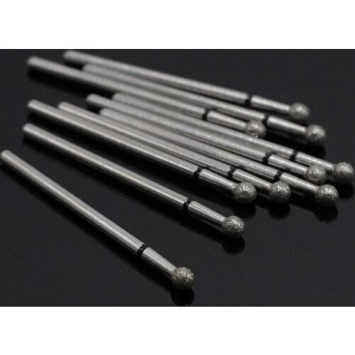 20/Pcs Dental Diamond Polishing Burs Shank Grinding Bur Drill Bits Needle Shape Sets Dentist Tools SD35 2.35mm