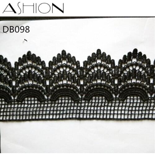 5 yards 95MM black Embroidered Lace Fabric DIY skirt hem Dance costumes Garment Accessories lace trim Sewing Craft LP-DB098