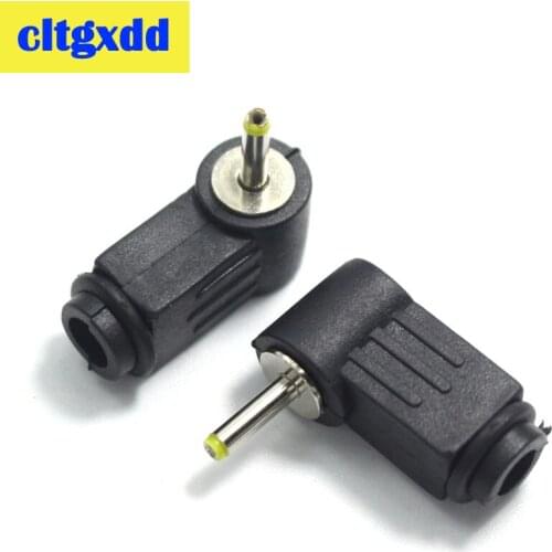 Cltgxdd 2.5x0.7mm DC Power Plug 2.5*0.7 mm L-shaped Male 90 Right Angle Single Head Jack Adapter Cord Connector