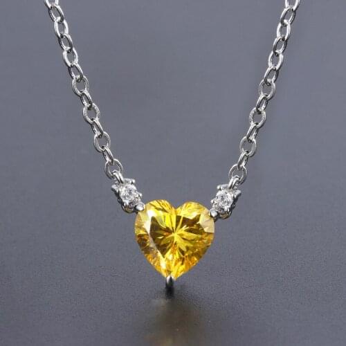 Funmode Cheap CZ Charms Necklace Pendant For Women Dress Accessories Heart Shape letras para pulseras FN96