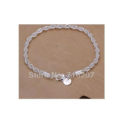 H207 Free Shipping Bracelet Fashion Jewelry Bracelet Flash twisted rope bracelet avpa jmwa