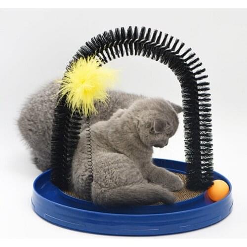 Cat Catnip Interactive Feather Toy Funny Playing Toys Tracks Disc Cat Intelligence Toys Ball For Cats Kitten Interactive Ball