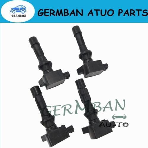 New Manufacture Good Quality 4PCS Ignition Coil Fits For 2006-2008 Mazda 5 2.3L-L4 Part No# LFB6-18-100 LFB618100