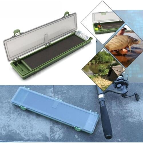 15PC Pins Carpfishing Hair Rig With Tackle Box Waterproof Hold Rigs Storage Case Rigs Dustproof Pesca Iscas Tools For Outddoor