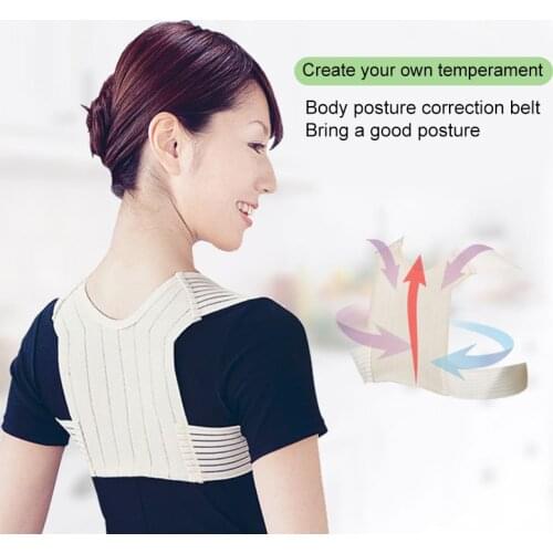 Back Posture Corrector Belt Women Men Prevent Slouching Relieve Pain Posture Straps Clavicle Support Brace