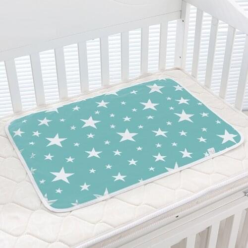 50X70cm Waterproof Baby Diaper Changing Mat Pad Newborn Sleeping Crib Pad Mattress Travel Pad Infant Bedding Sets