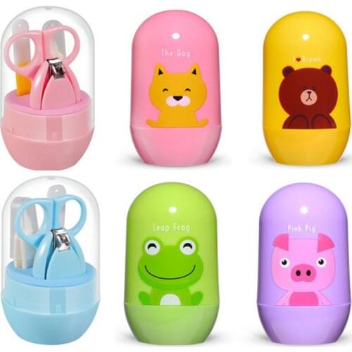 Nail Clippers Cartoon Design Portable Nails Care Baby Manicure Tool Set Newborn Trimmer Set Baby Accessories Manicure & Pedicure