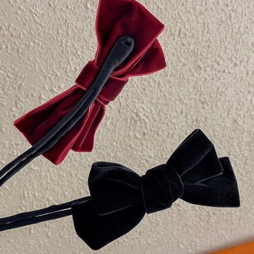 New Velvet Bow Magic Hair Buns Styles Twist Ring Shaped Donut Maker Clip Hair Curler Lazy Hairstyle Tools Accessories