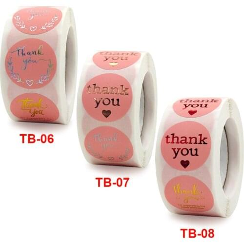 Olive branch color stamping thank you for the sticker gift decoration sticker