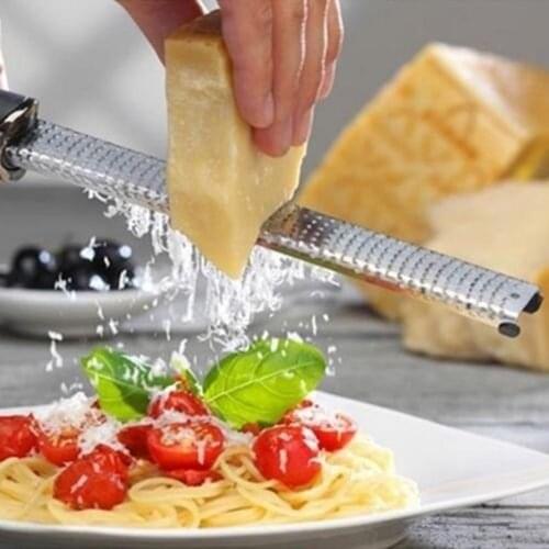 Cheese Grater Shredder Stainless Steel Razor Sharp Blade Hand Grater for Parmesan Grating Cheese Citrus Zester Dishwasher Safe
