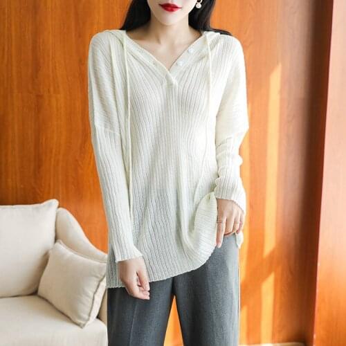 Women Sweaters And Pullovers Long Sleeve Jumpers Women Jackets 100% Wool Knitting Cardigans