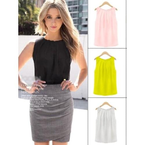 Summer Womens Vest Chiffon V-neck Patchwork Sling Shirt Sleeveless shirt Casual Loose Large Size Street Windbreaker Vest