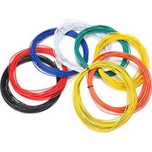 0.3 square electronic wire UL1007 24AWG red black yellow blue white orange yellow green PVC tinned copper wire UL certification