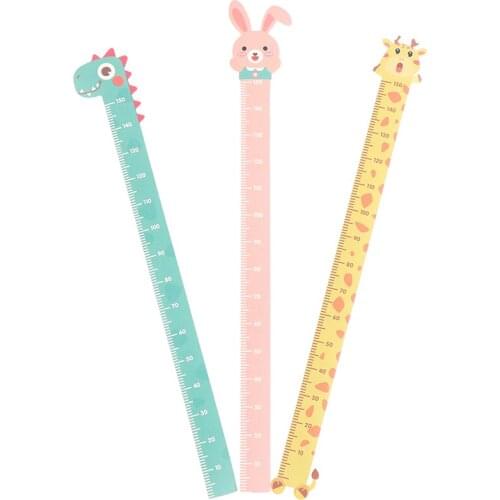 1/12 Dollhouse Miniature Cartoon Height Ruler Decals For Doll Doll House Accessories Toy