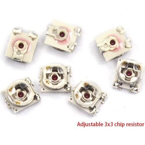 20pcs Trimming resistance 1K 2K 3K 5K 10k 20K 50K ohm 3*3 smd Adjustable resistance 3x3 adjustable SMD Potentiometer Resistance