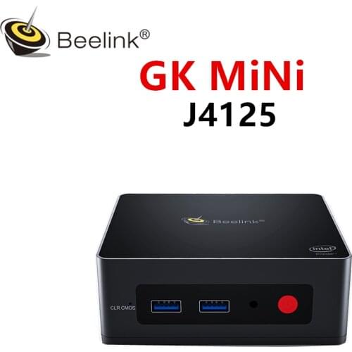 2021 Beelink GK Mini Windows 10 Pro MINI PC Intel Gemini Lake J4125 DDR4 8GB 128GB SSD 5.8G WiFi Bluetooth 4K Computer PK GK3V