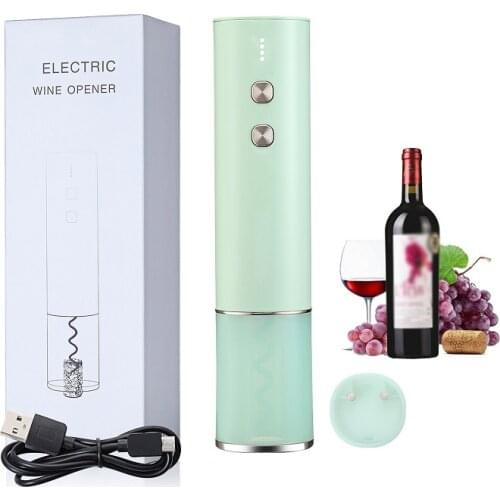 Automatic Bottle Opener for Red Wine Foil Cutter Electric Red Wine Openers Jar Opener Kitchen Accessorie with USB Charging Cable