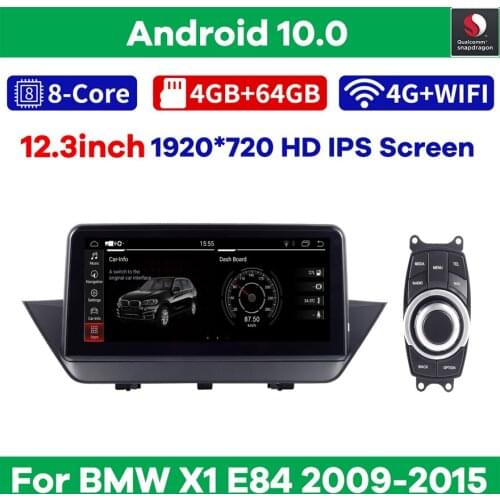 12.3" Snapdragon Android 10.0 Car Multimedia Player GPS Navigation for BMW X1 E84 2009-2015 Auto Radio Stereo Video Head Unit