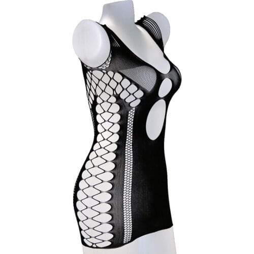 Black Sexy lingerie hot costumes Hollow sexy dress fancy underwear erotic lingerie sleepwear sex products for women W3342