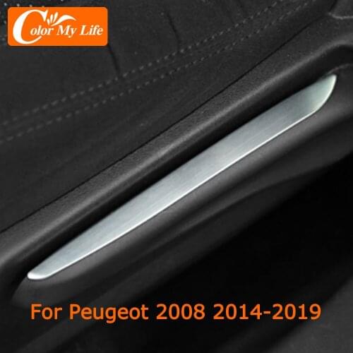 Color My Life 3Pcs Seat Adjustment Knob Protection Cover Trim for Peugeot 2008 2014 - 2018 LHD Driver Seat Adjust Switch Sticker