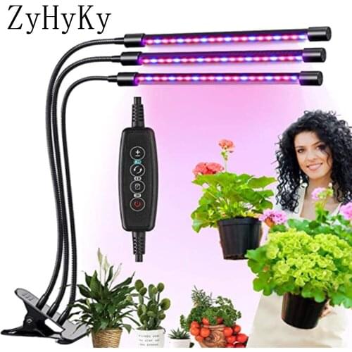 Full Spectrum Luminance Modes Phytolamps DC5V USB LED Grow Light 9W 18W 27W Desktop Clip Phyto Lamps For Plants Flowers Grow Box