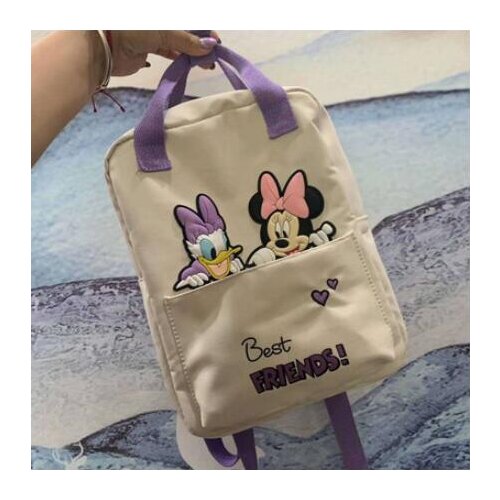 Disney Minnie Mouse Childrens bag Cartoons Childrens backpack Mickey Mouse Backpack School Bag for Boys Girl
