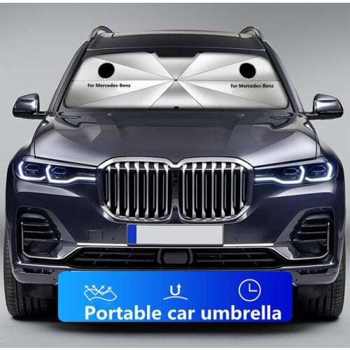 For Mercedes-Benz new E-class C-class A-class GLB GLC200 E300 C260 car front sunscreen heat insulation sunshade with custom logo
