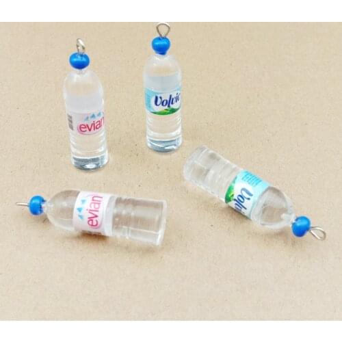 10Pcs Simulation 10x35mm Water Bottle Resin Earring Charms Pendant Bracelet Necklace Jewelry Accessories DIY Craft