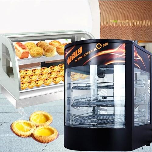 Commercial Food Insulation Warmer Showcase Food Heat Preservation Cabinet Cooked Pastries Long Lasting Heat Preservation BV-8034