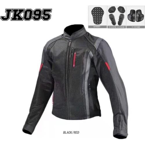 The new KOMINE JK095 Breathable MotorcycleJacket Mens Mesh Rider Suit With Protective Gear