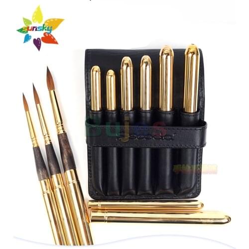 Original Spain ESCODA RESERVA 1214 Natural Kosky mink hair Round head watercolor brush Travel set Soft texture Art supplies
